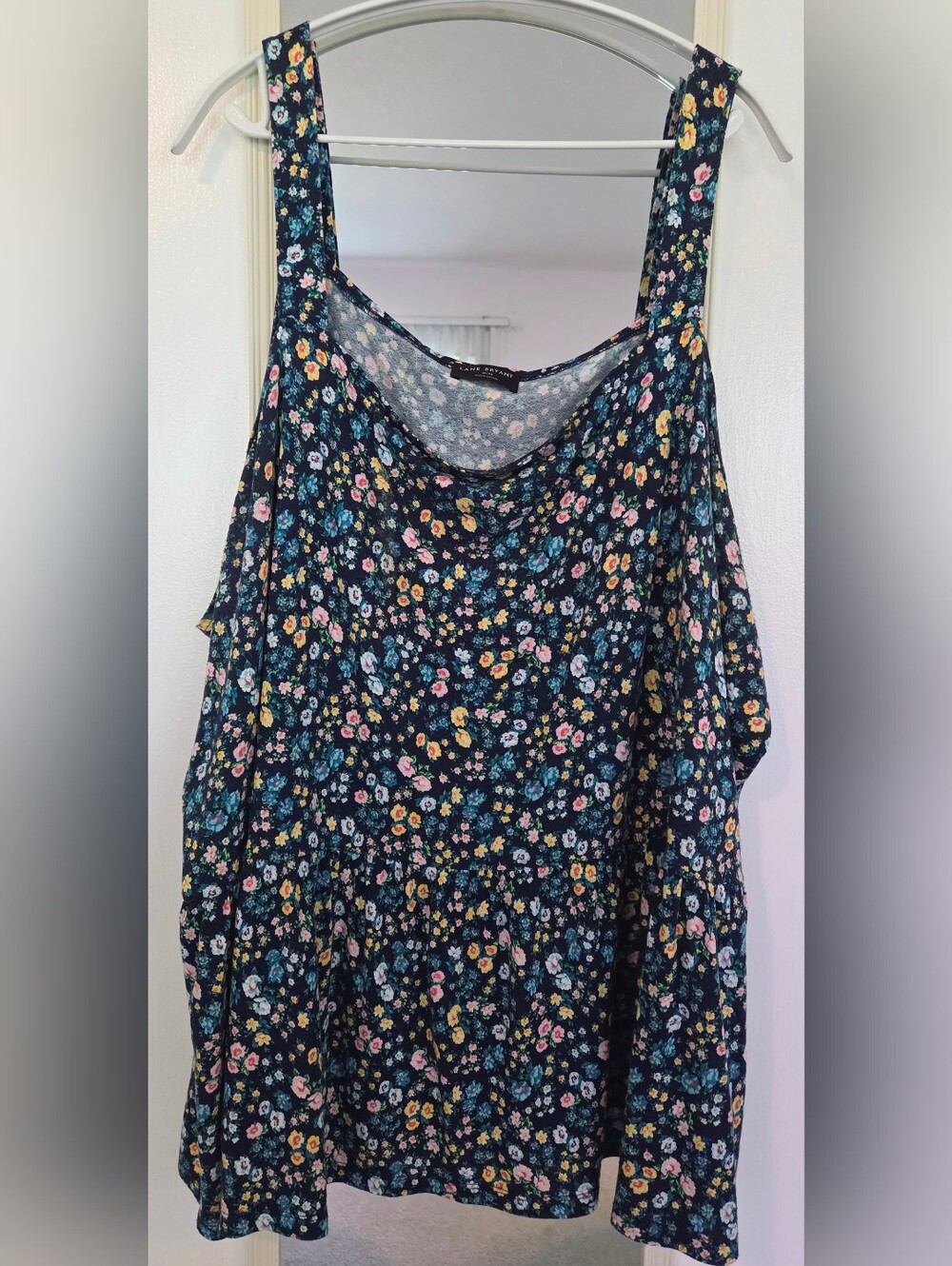 Lane Bryant Plus Size 30/32 Navy Floral Camisole Soft